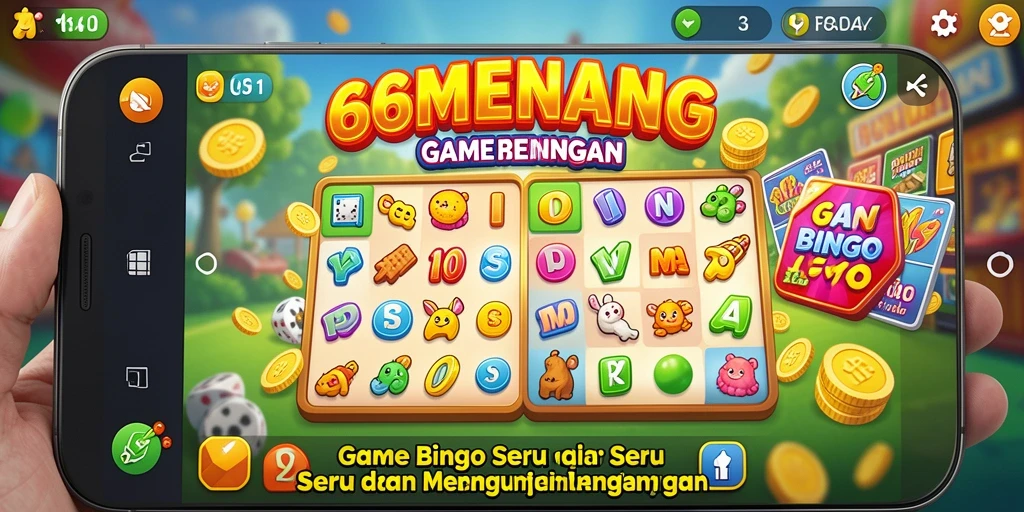 Tampilan gameplay seru dalam 66MENANG saat bermain Bingo.