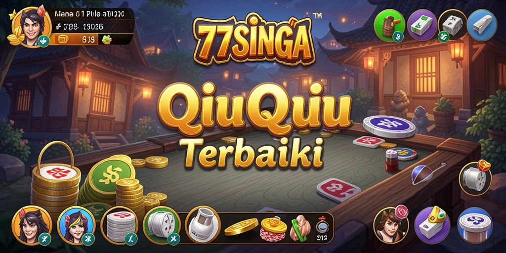 Tangkapan layar gameplay QiuQiu dari 77SINGA.