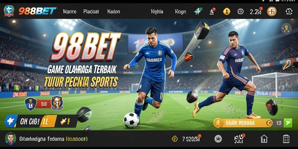 Tampilan gameplay menarik dalam aplikasi olahraga 988BET.
