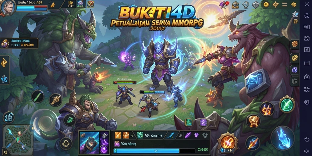 Tampilan gameplay mendalam dalam dunia MMORPG BUKTI4D.