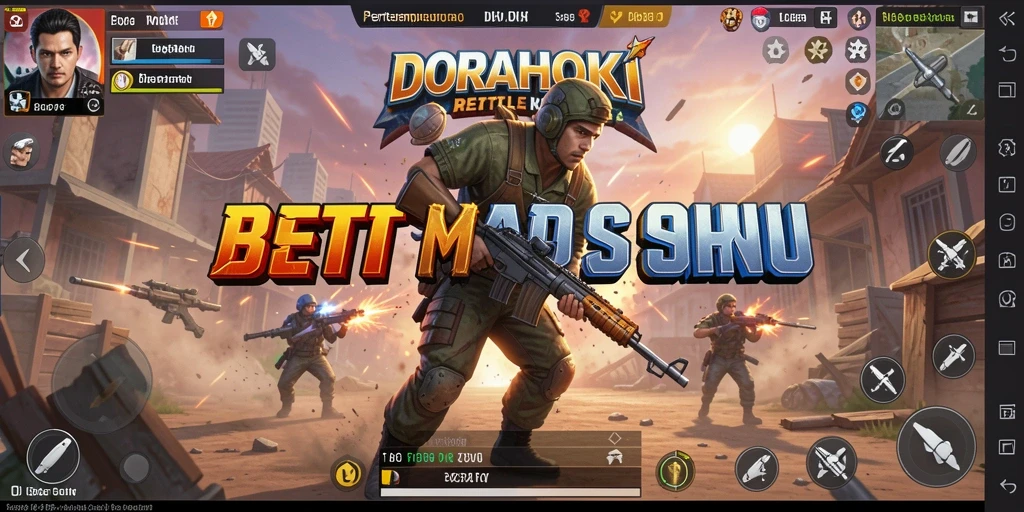 Gameplay menegangkan dalam DORAHOKI dengan pertempuran para pemain.
