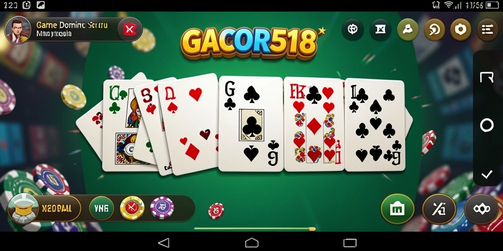 Gameplay seru permainan Domino di GACOR518.