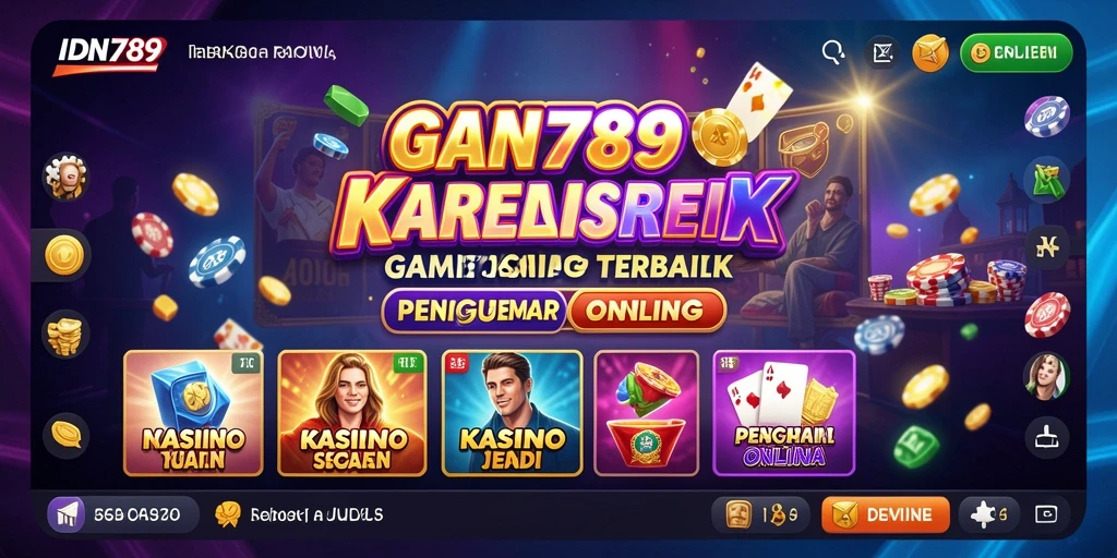 Tampilan gameplay menyenangkan dari aplikasi Kasino IDN789.