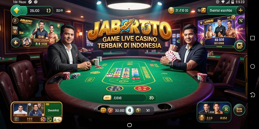 Tampilan gameplay Live Casino yang mendebarkan di JABARTOTO.