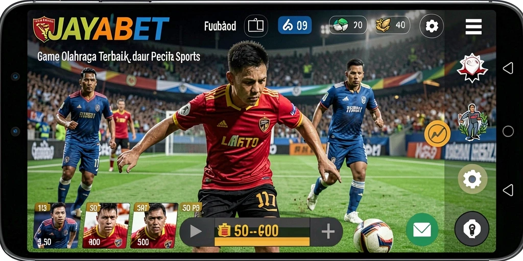 Screenshot gameplay JAYABET yang menampilkan aksi olahraga yang mendebarkan.