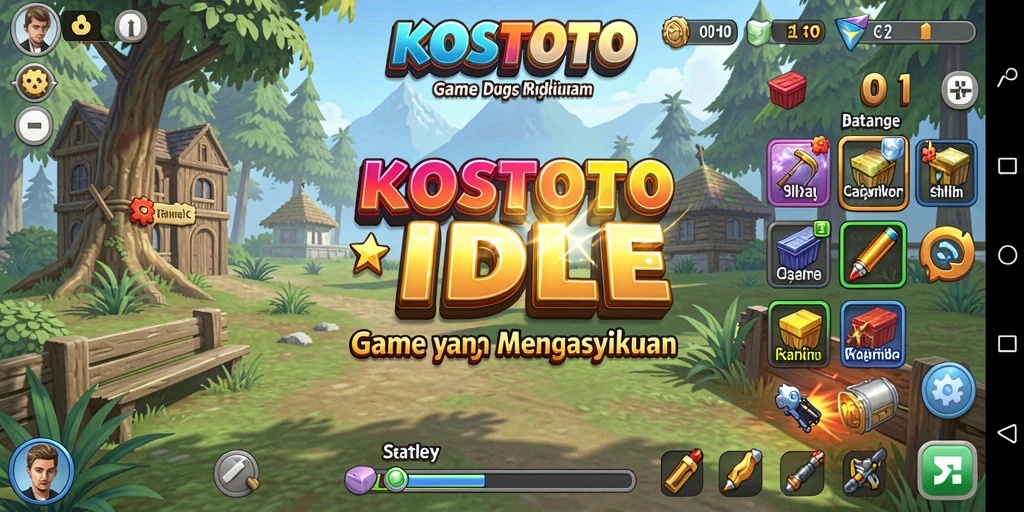 Tampilan gameplay KOSTOTO yang menarik dan interaktif.