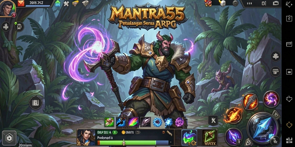 Menampilkan aksi seru gameplay ARPG di MANTRA55.