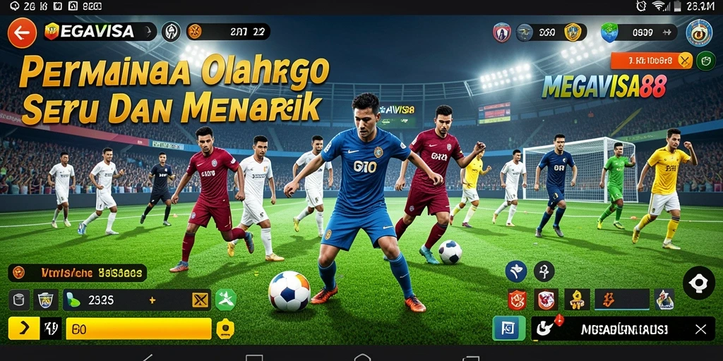 Tampilan gameplay menarik dari MEGAVISA88 yang menggambarkan pertarungan olahraga.
