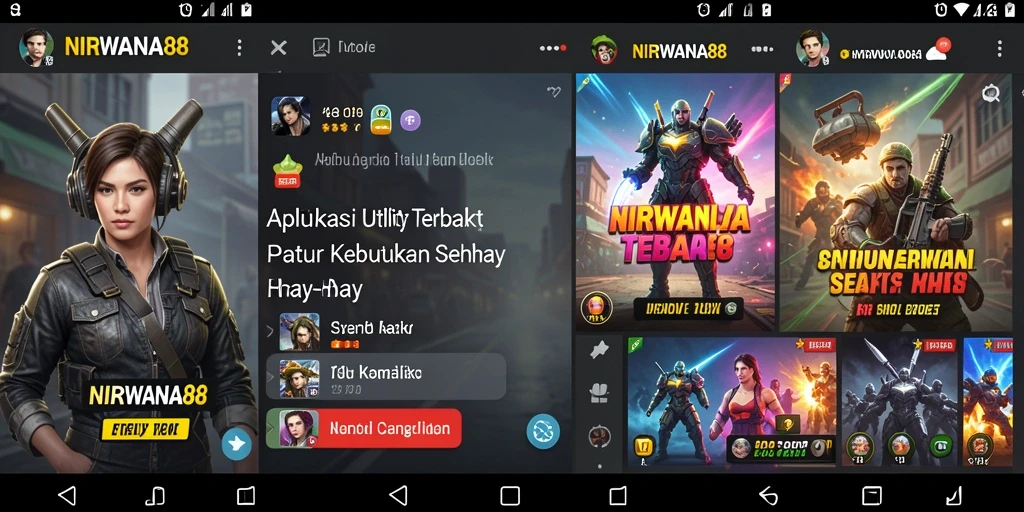 Screenshot utama NIRWANA88 menampilkan antarmuka aplikasi yang mudah digunakan.