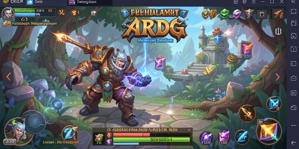 Screenshot menampilkan aksi seru dalam gameplay ARPG OKIDR.