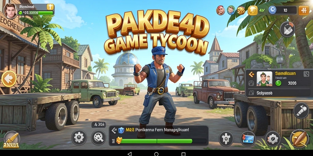 Gameplay menantang dan menarik dalam PAKDE4D Tycoon.