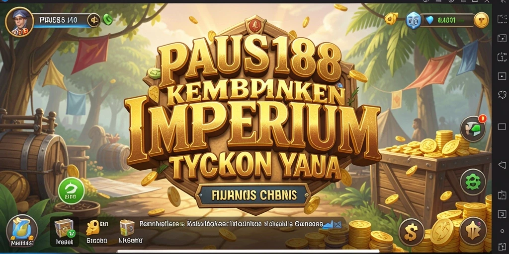 Screenshot gameplay PAUS188 menampilkan keseruan membangun bisnis Tycoon.