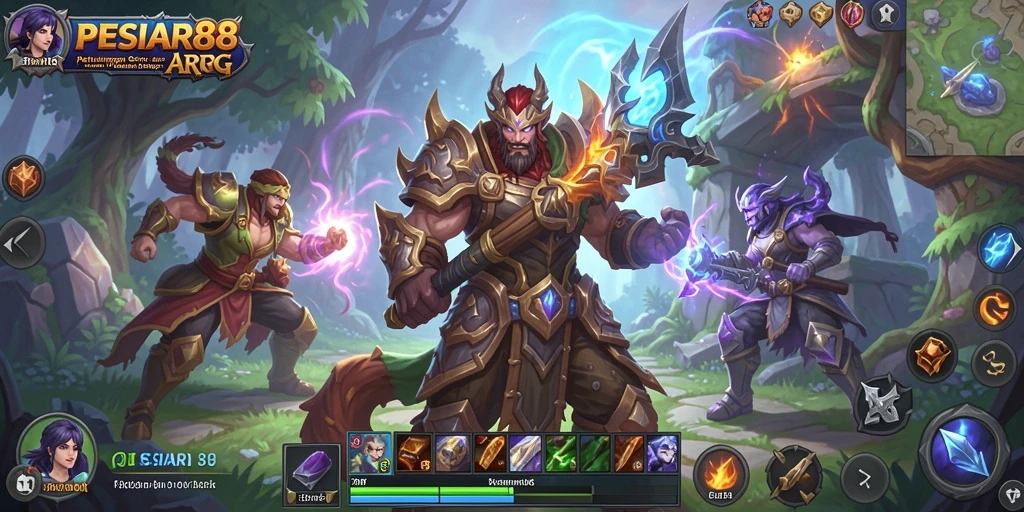 Gameplay PESIAR88 dengan aksi pertarungan yang mendebarkan.