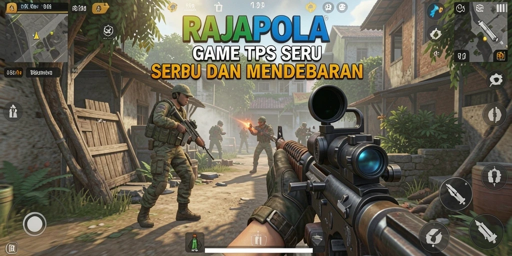 Tampilan aksi menegangkan dalam RAJAPOLA dengan karakter yang beraksi.