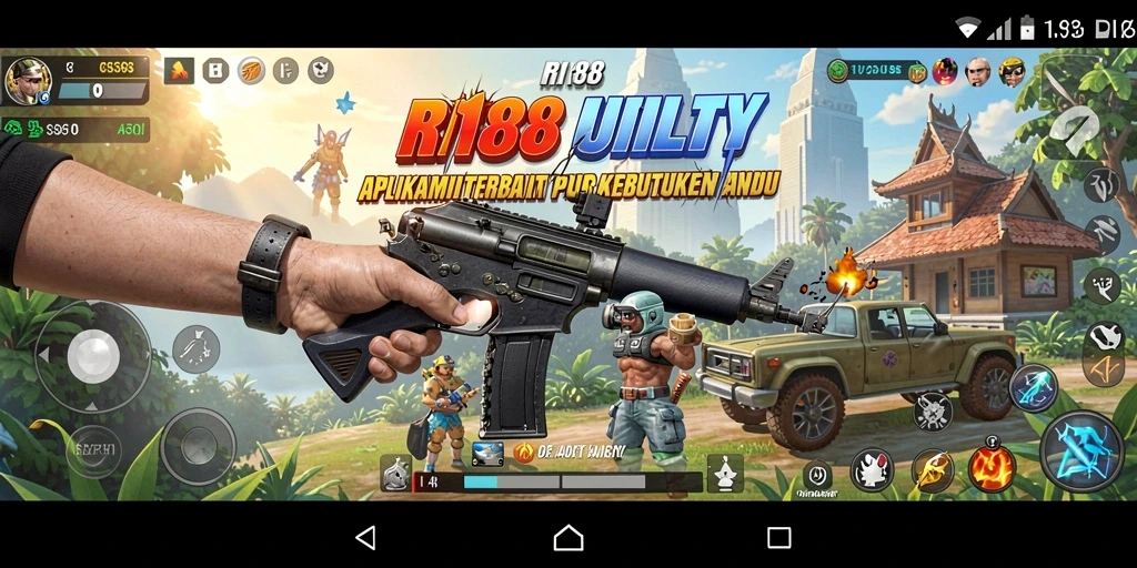 Tampilan utama RI188 yang sederhana dan fungsional, cocok untuk segala usia.