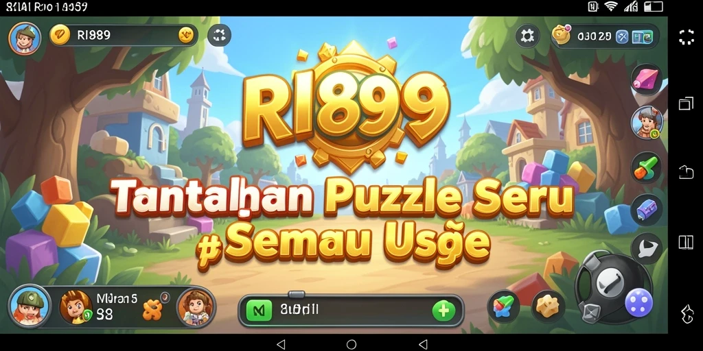 Screenshot gameplay RI889 menampilkan permainan puzzle yang menarik dan menantang.