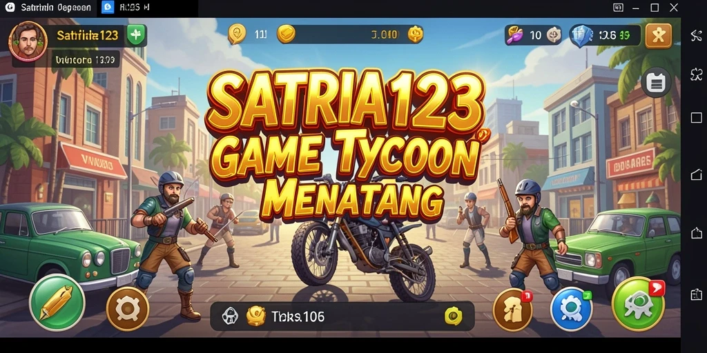 Tampilan gameplay SATRIA123 dengan elemen Tycoon yang menarik.