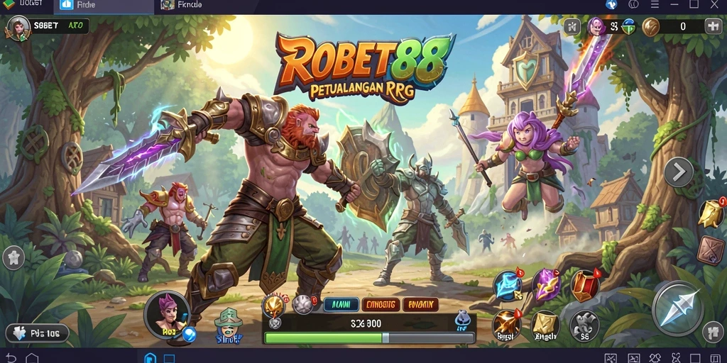 Tampilan menarik dari gameplay SOBET88 yang penuh petualangan RPG.