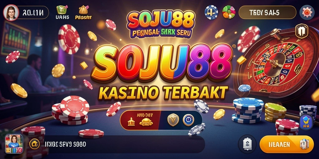 Tampilan permainan Kasino yang seru dan mendebarkan di SOJU88.