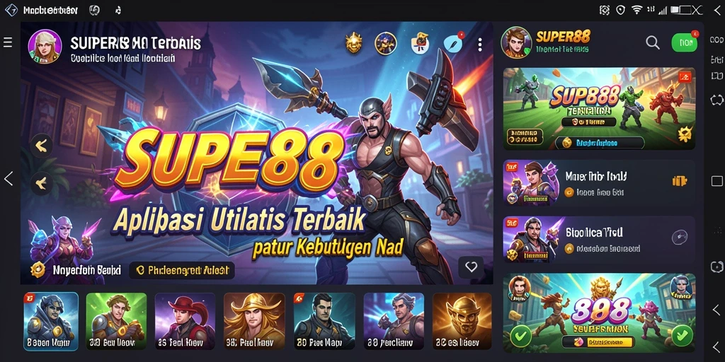 Tampilan interface pengguna SUPER88 yang intuitif