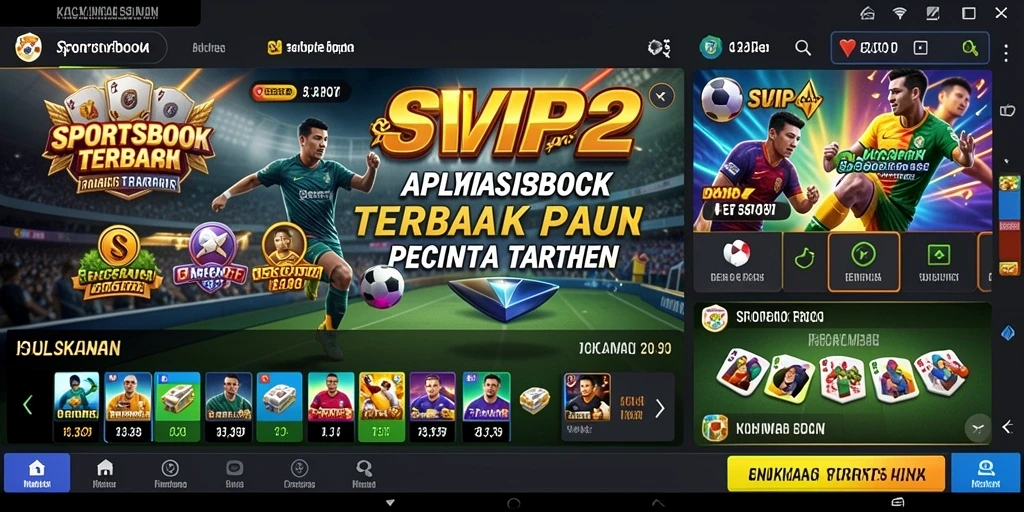 Tampilan gameplay menarik dari aplikasi Sportsbook SVIP2.