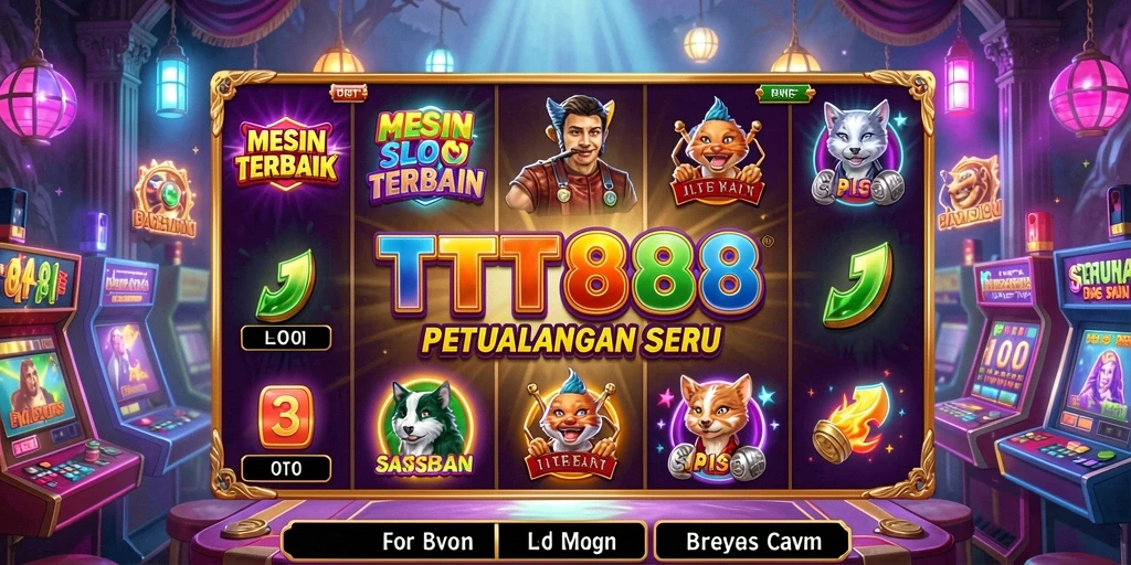 Tangkapan layar TTT888 menampilkan aksi seru dari gameplay mesin slot.